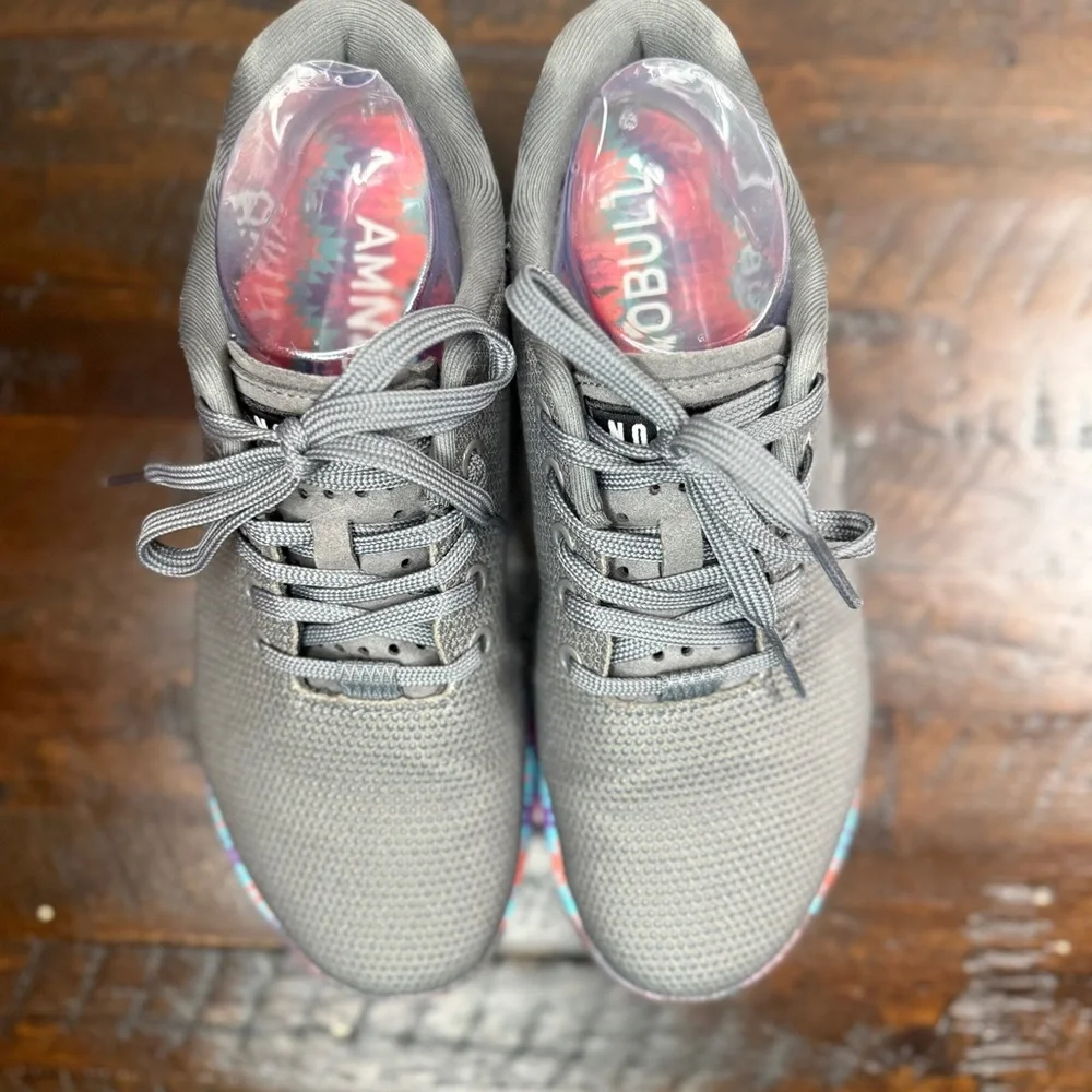 NOBULL Outwork Patchwork Trainer Shoes NEW Mens 6.5/Womens 8 Gray